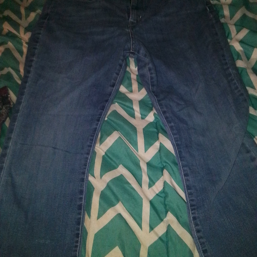 Signature by Levi Strauss Blue Flare Wide Leg Jeans